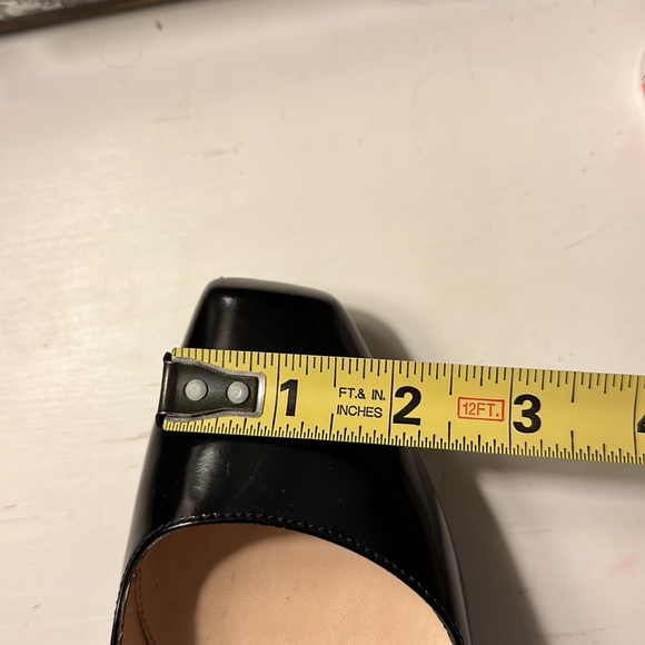 Black, Size 8 asymmetrical square toes Prada pumps - Picture 15 of 15